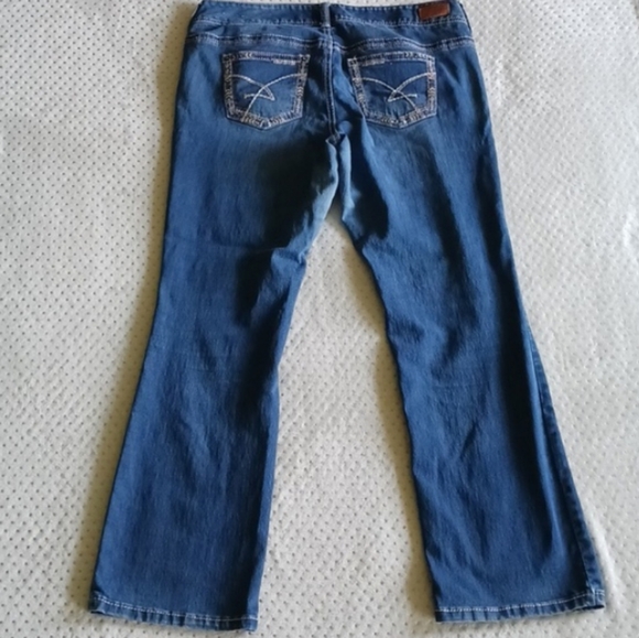 Amethyst Womens Boot Cut Jeans Whiskered size 14 - Picture 3 of 11